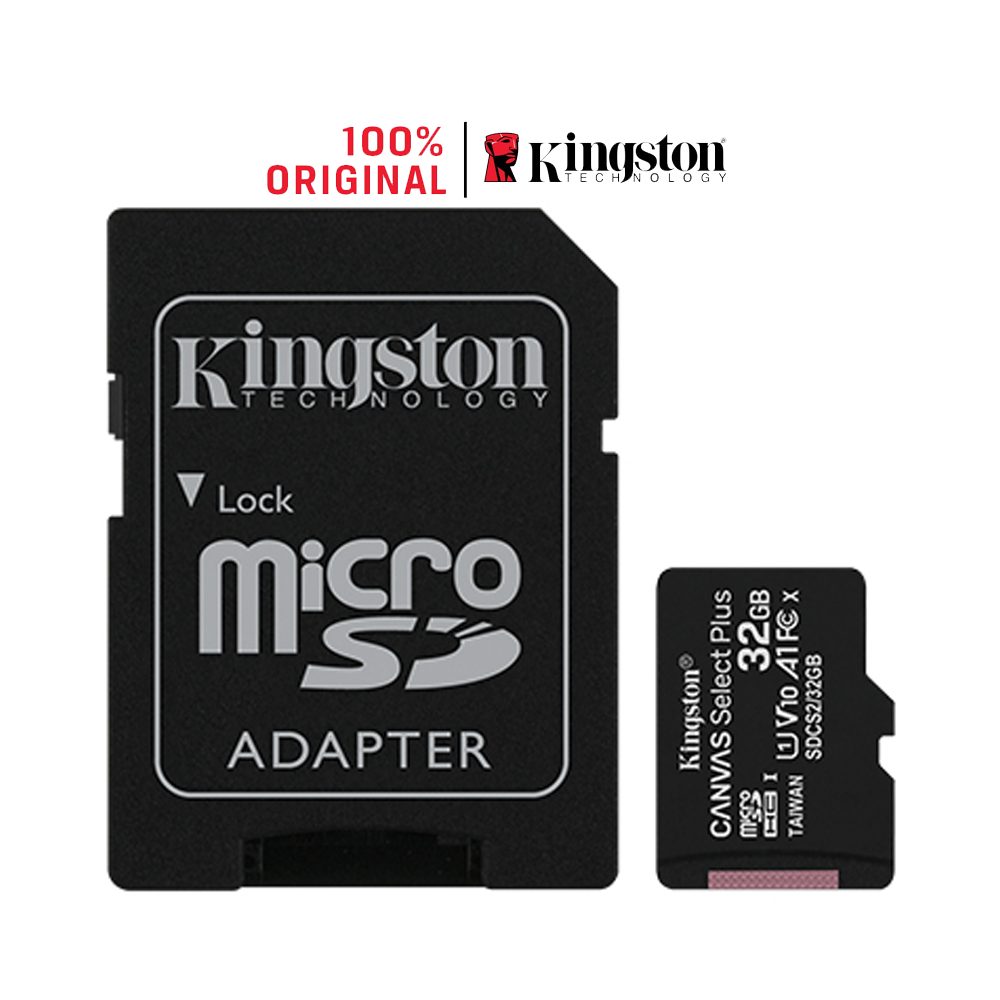 Thẻ nhớ MicroSDHC Kingston Canvas Select Plus 32GB Class 10 U1 (SDCS2/32GB)