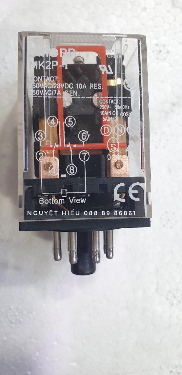 Rơ le relay 220V 8 chân tròn