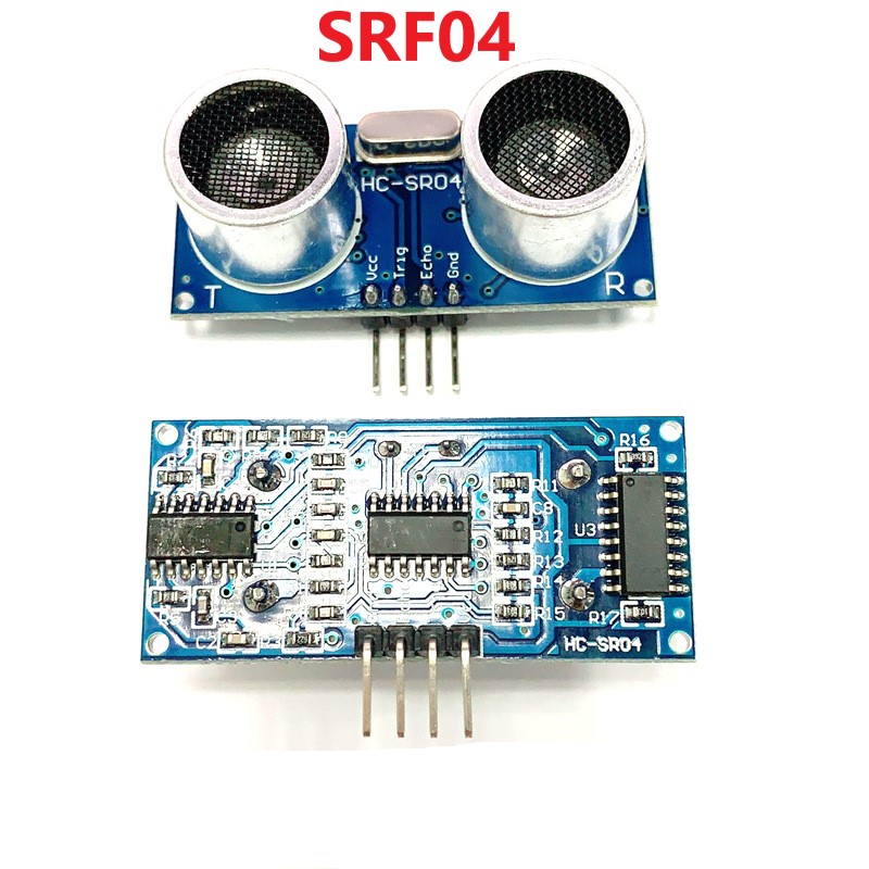 Module cảm biến siêu âm srf04, srf05 đo khoảng cách làm việc 2cm - 450cm khung giá đỡ cảm biến siêu âm srf04/srf05