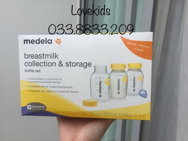 [HCM]Bán Lẻ 1 Bình Trữ Sữa Medela 150Ml ( Hàng Xách Tay)
