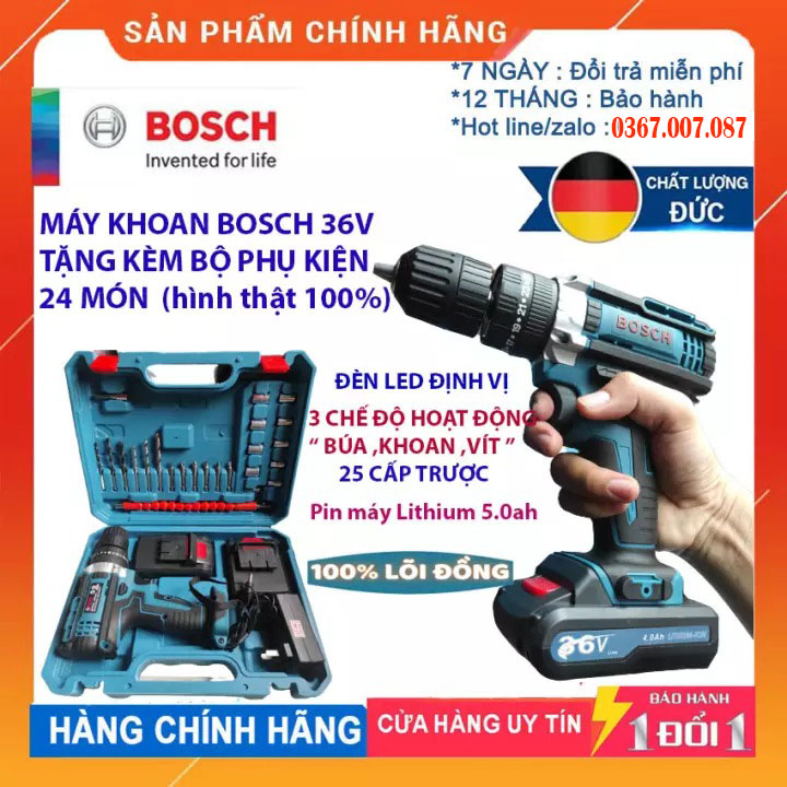 Máy Khoan Pin 36V - Máy Khoan Điện - Khoan Pin - Máy Khoan 3 Chức Năng 36V - Bắt Vít - Bắn Tôn - Khoan Gỗ - Khoan Sắt - Cơ Khí Bách Khoa - Lõi Đồng 100% Sản Xuất Theo Tiêu Chuẩn Công Nghệ Đức Siêu Bền - Thách Thức Thời Gian