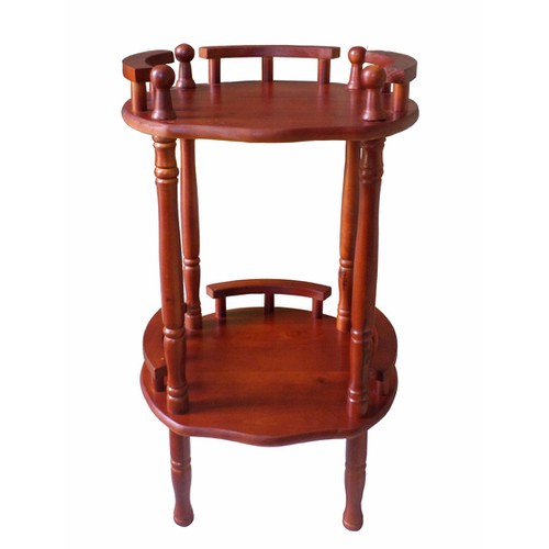 [HCM]KỆ ĐỂ BÌNH NƯỚC 2 TẦNG BẰNG GỖ (NÂU)