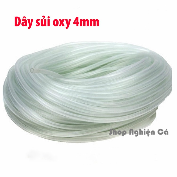 1m Dây sủi 4 Li cho máy sủi Oxy hồ cá cảnh (Trắng)