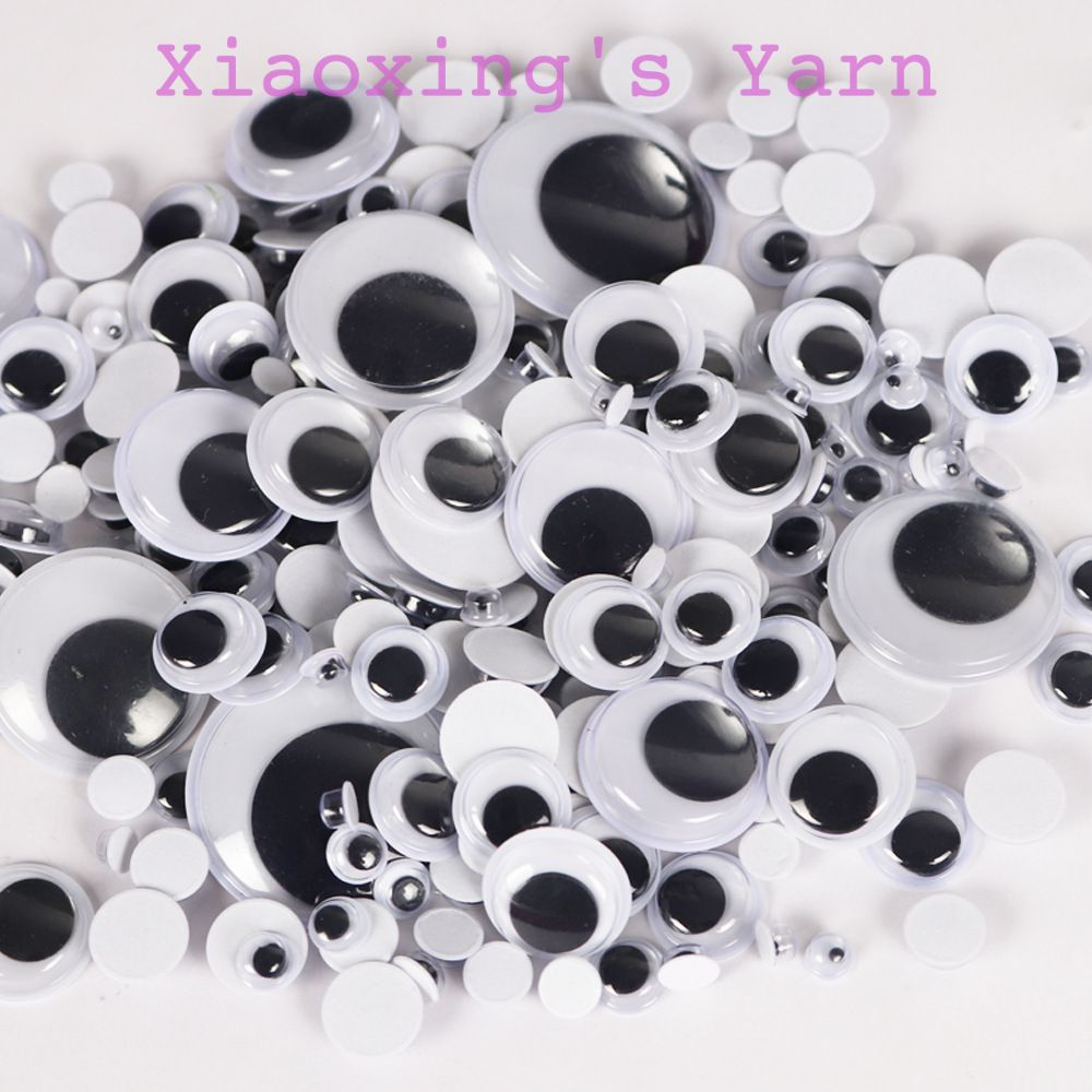 Mắt thú nhựa lúc lắc dán đủ size hình tròn làm búp bê, thú bông thủ công DIY | Xiaoxingyarn