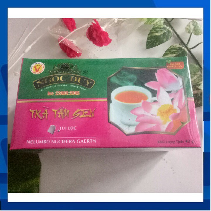 Trà tâm sen ngọc duy - hộp 20 túi lọc tâm bình foods