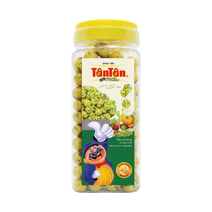 Combo 2 hũ Đậu phộng vị Rau cải Tân Tân (190g/hũ)