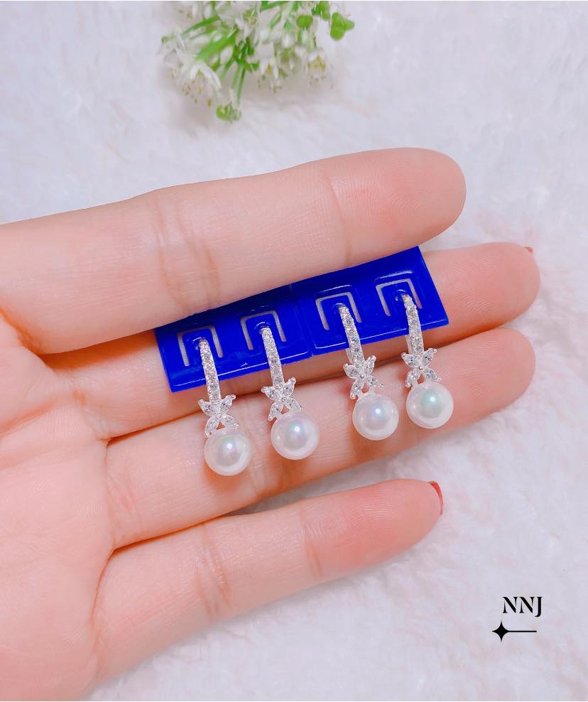 Bông tai nữ bạc ta MS45c