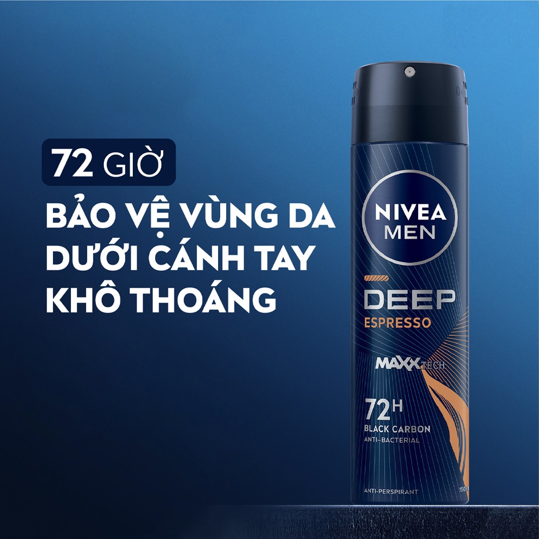 Xịt Khử Mùi Cho Nam Nivea Men 48h 150ml