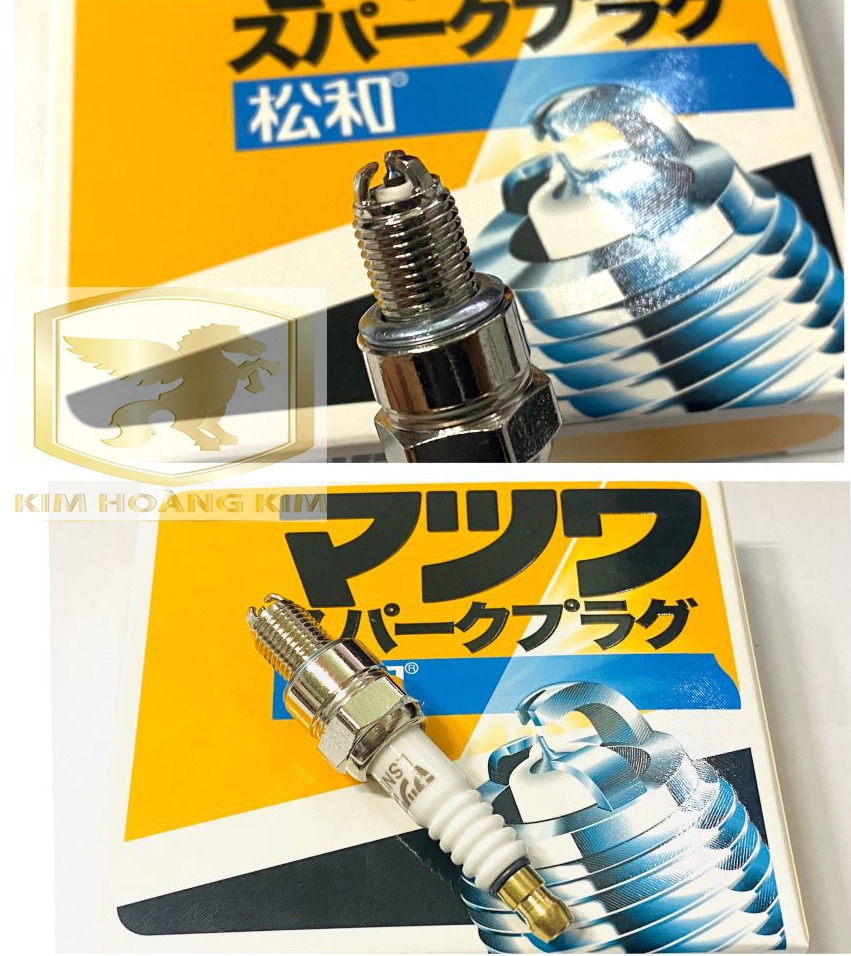 Bugi bạch kim Nhật MatSuWa 3 chấu chân ngắn Gắn xe máy Sirius,Wave,Dream........