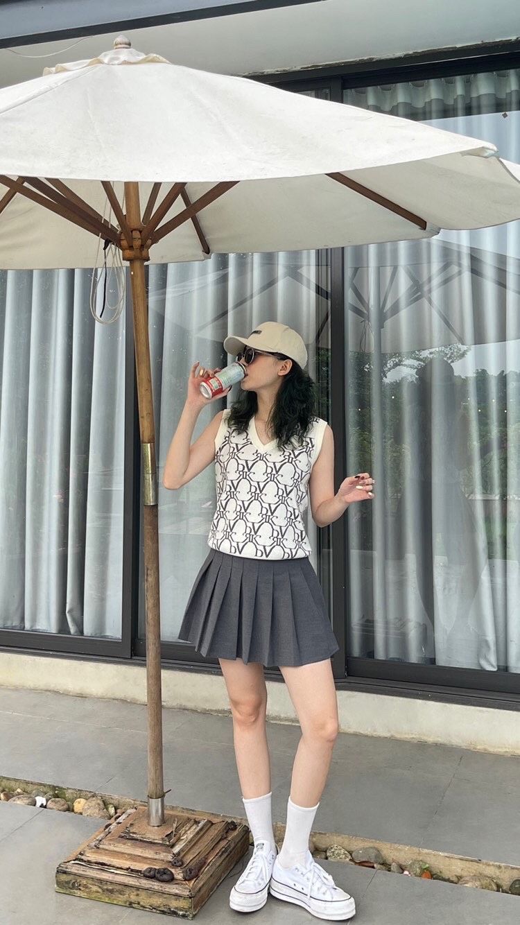 DVRK - Áo ghile nữ PRIVÉ họa tiết Monogram - DVRK - 21SS