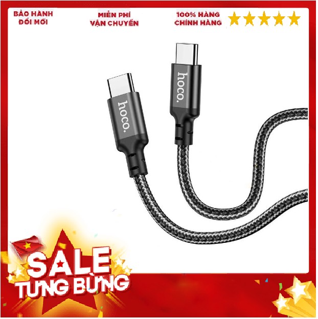 Cáp Sạc Nhanh Hoco X14 TypeC-typeC PD 60w bảo hành chính hãng dành cho sam sung... cần đầu type-C