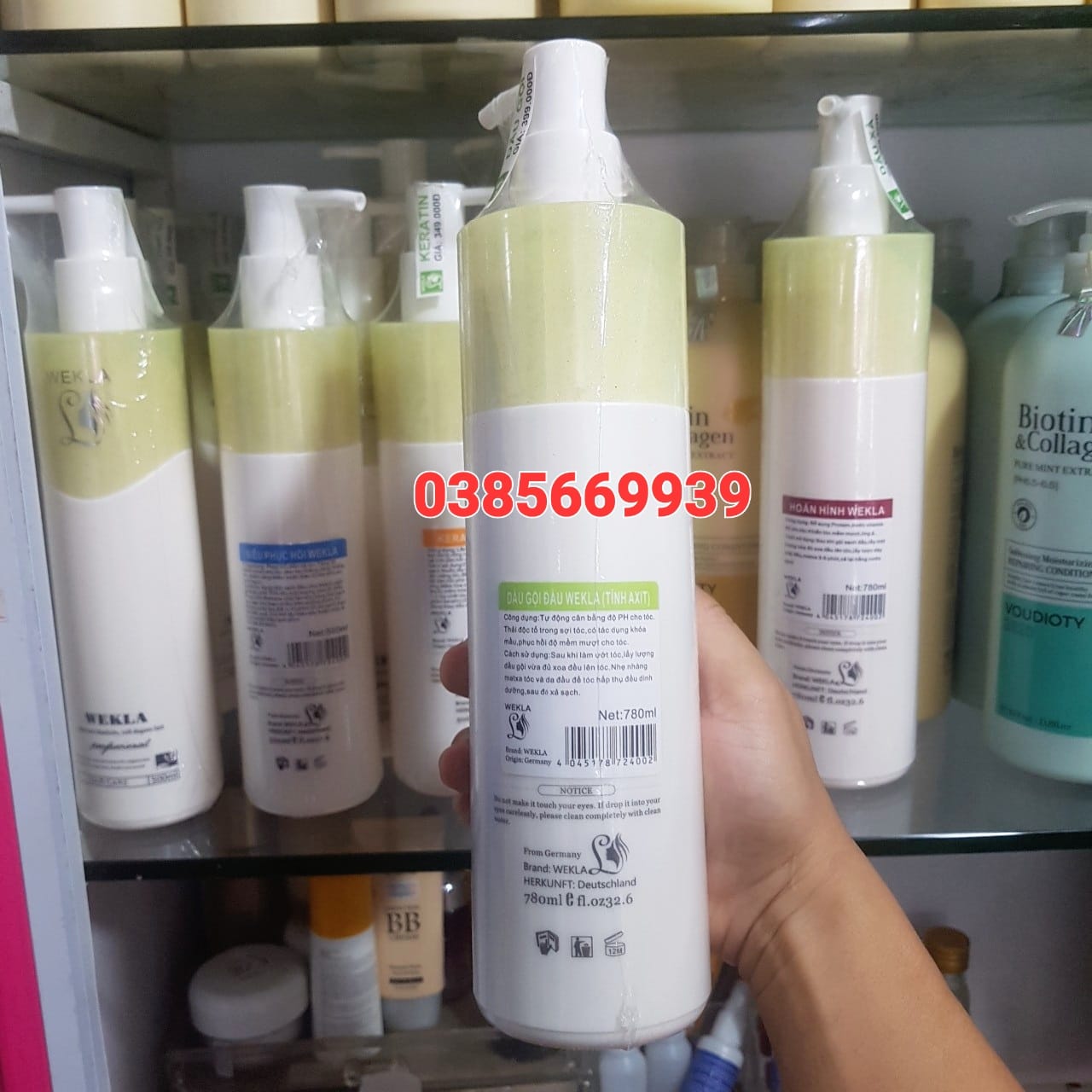 WEKLA SHAMPOO TO RECOVER DAMAGED HAIR 780ML
