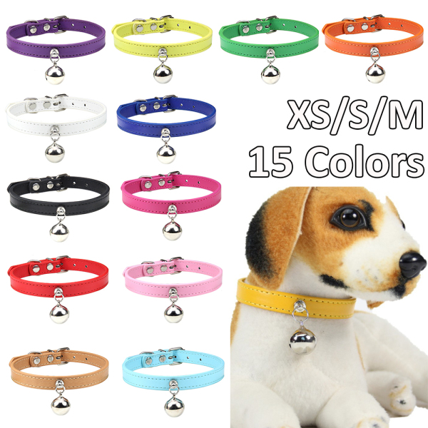 JKRSDF 15 màu Chihuahua Với chuông Sự an toàn Dây đeo cổ cho chó con Vòng cổ cho chó Cat Collar Danh sách vật nuôi