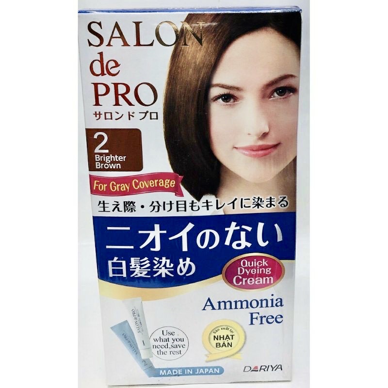 THUỐC NHUỘM TÓC PHỦ BẠC SALON DE PRO CHO PHỤ NỮ KHÔNG MÙI HÔI