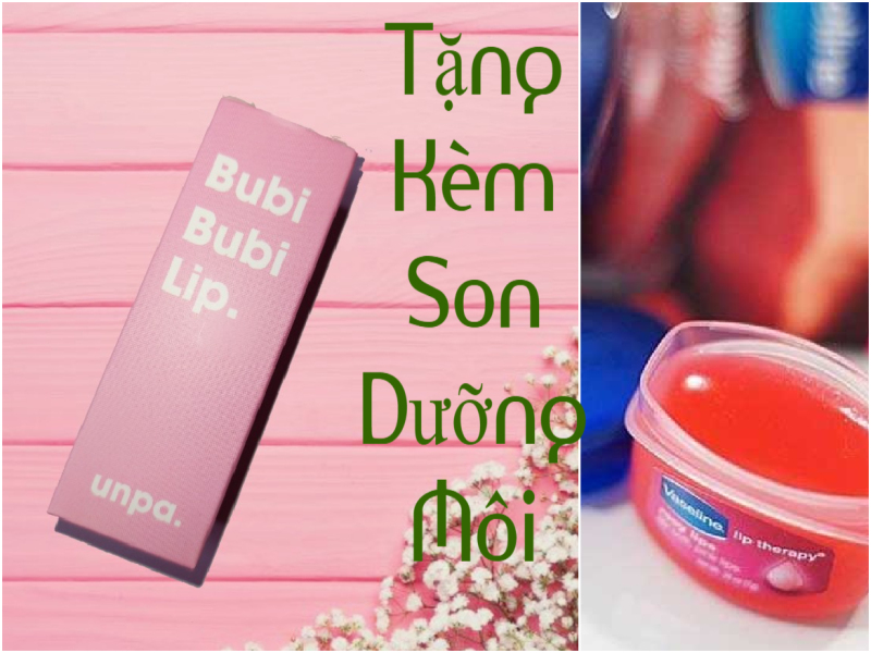 Tặng Son Dưỡng - Gel Sủi Cực Lành Tính, Làm Bong Tróc Da Chết, Siêu Mềm Môi Unpa Bubi Bubi Lip