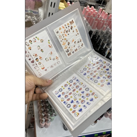 Sổ đựng sticker 80 tấm - Sổ đựng stick dạng gập 100 tấm