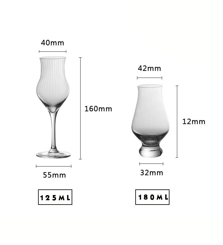 [Ly Tasting] Ly Tasting Sọc Cao Cấp - Ly Whisky Tasting Thủy Tinh