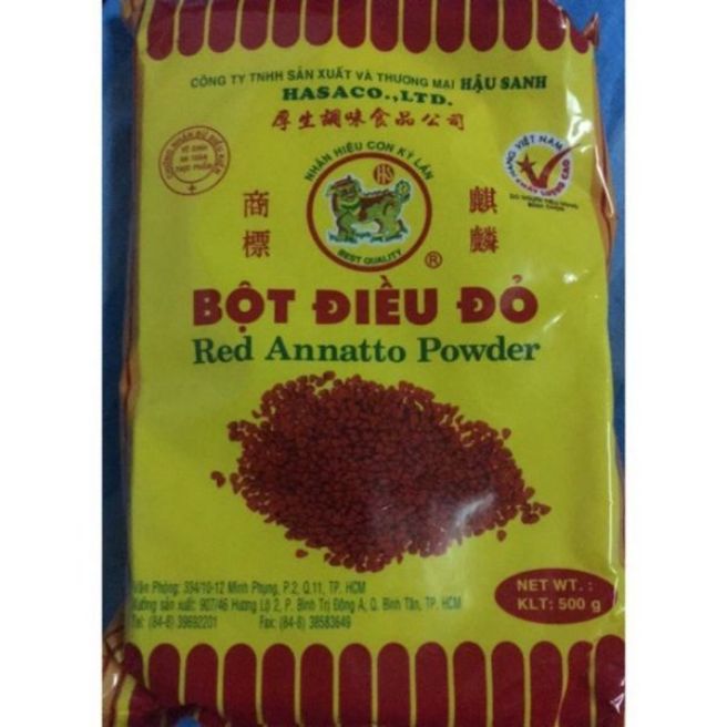 Bột điều đỏ kl: 500g