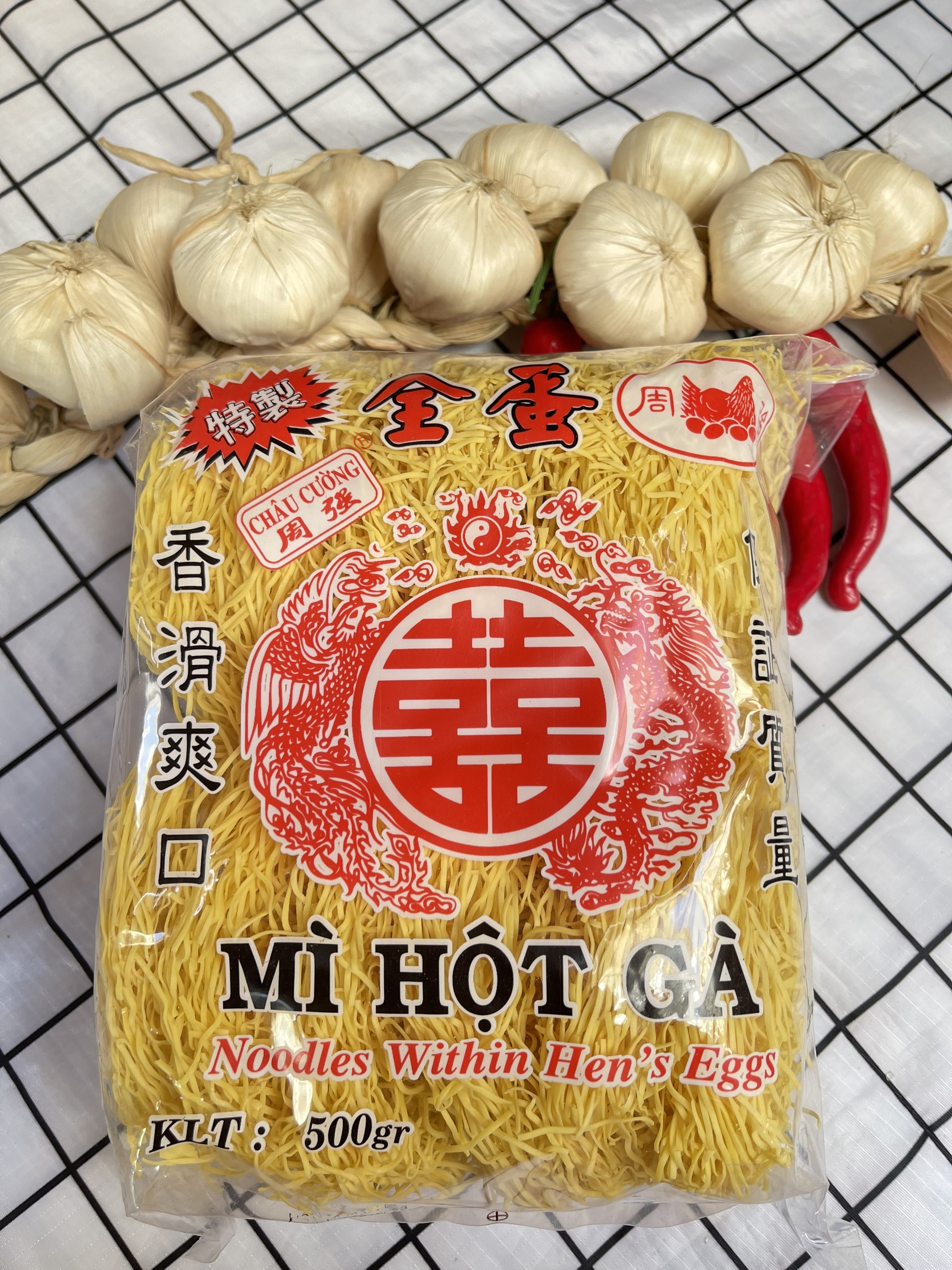 MÌ HỘT GÀ ( MÌ TRỨNG ) CHÂU CƯỜNG ĐẶC BIỆT 500GRAM