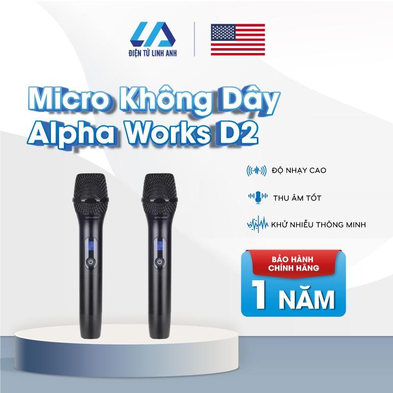Micro không dây Alpha Works D2 - Hàng Chính hãng PGI