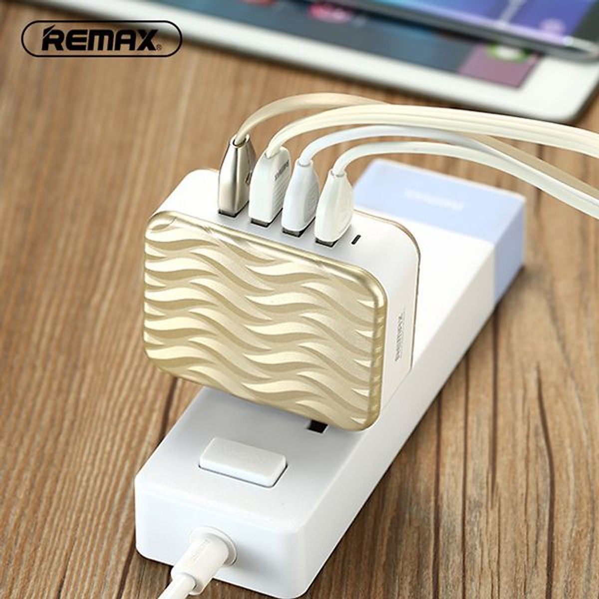 REMAX RP-U41 Adapter 4 USB - Củ sạc 4 cổng USB