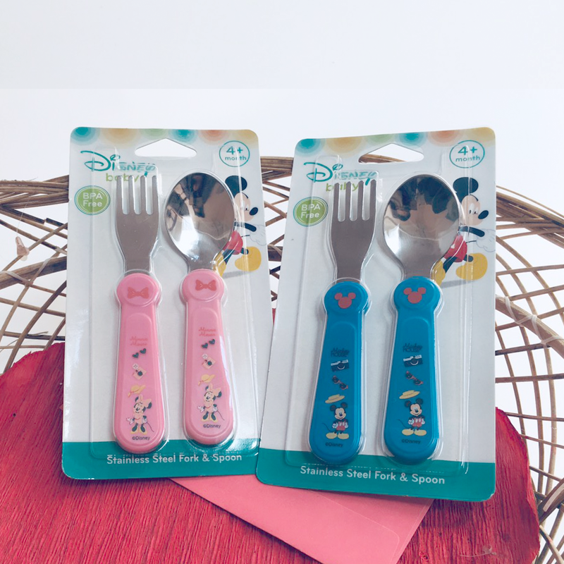 Bộ thìa dĩa inox Disney