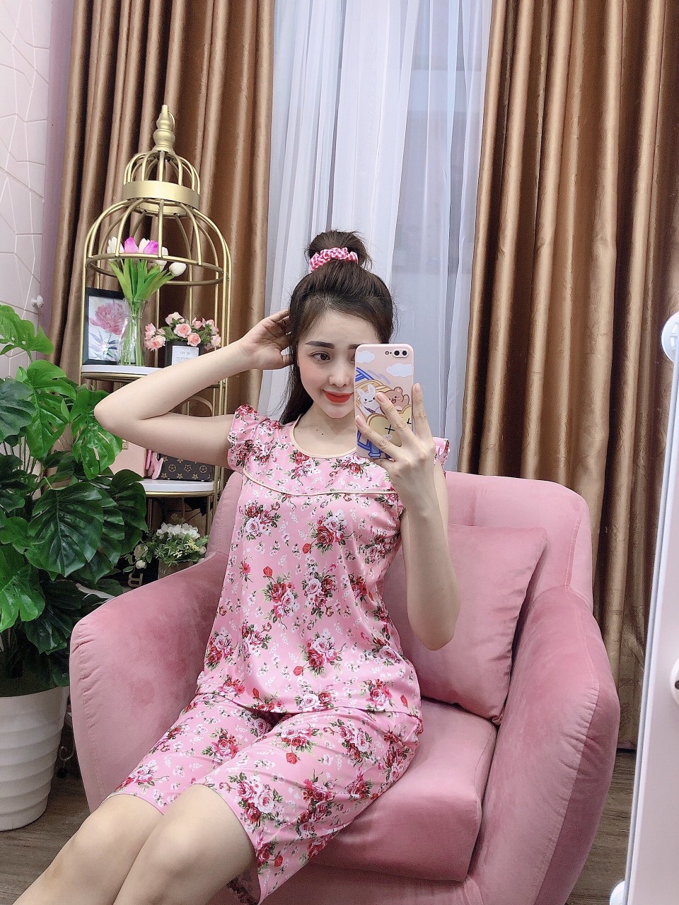 [HCM]ĐỒ BỘ LỤA MẶC NHÀ SIZE 40-65KG