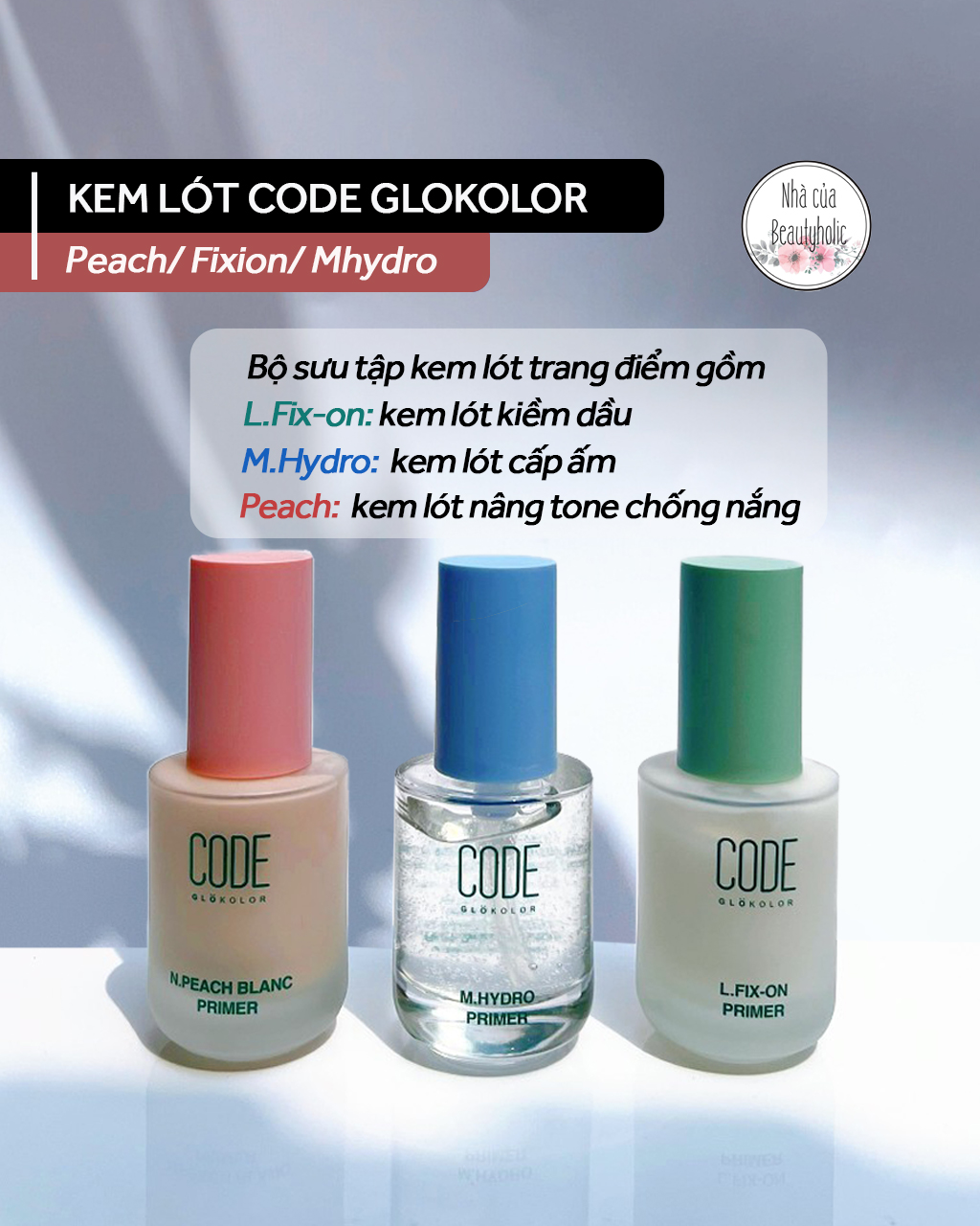 [Nhacuabeautyholic] Kem lót CODE GLOKOLOR