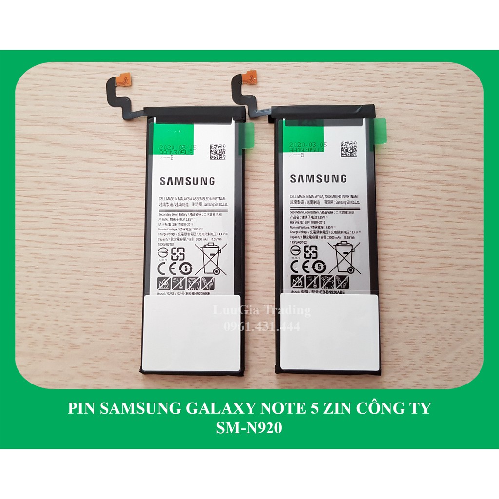 Pin Samsung Galaxy Note 5 zin công ty N920