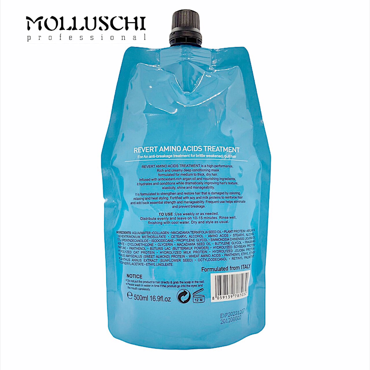 Hấp Phục Hồi Collagen MOLLUSCHI 500ml Chính Hãng