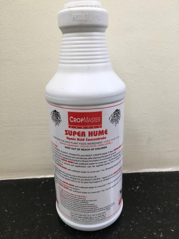 Phân bón humic đậm đặc SUPER HUME chai 250ml (thay thế cho humic 322)