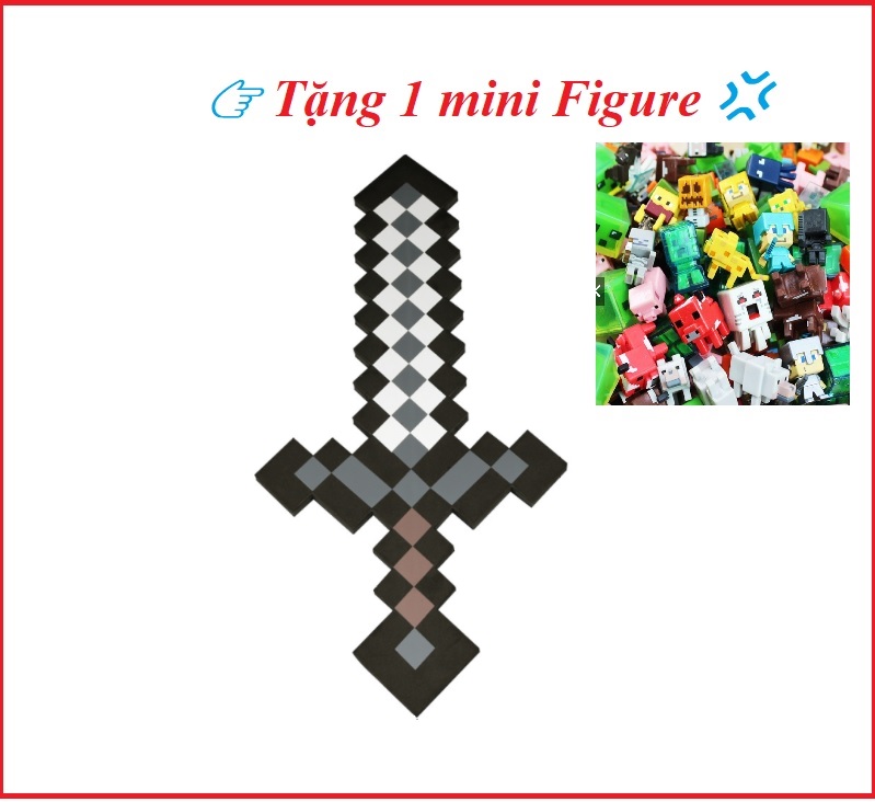 [HCM]Combo 3 kiếm minecraft tặng kèm mini figure