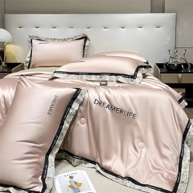 (❤GIÁ CỰC RẺ ) Set Chăn Ga Gối Phi Lụa DREAMERLIVE Mix Màu Ga Cao Cấp 4 Món