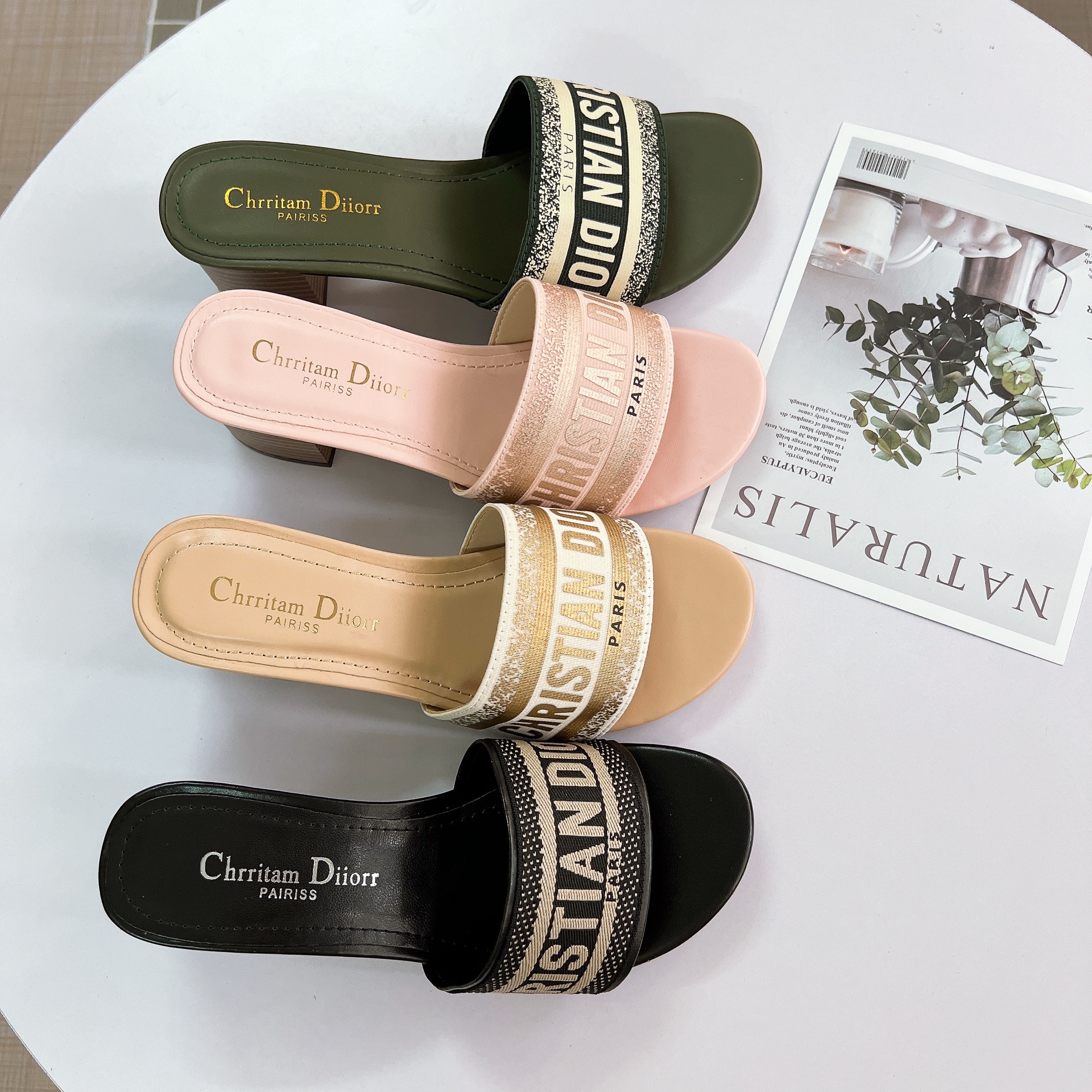 Guốc Christian Dior gót 5p