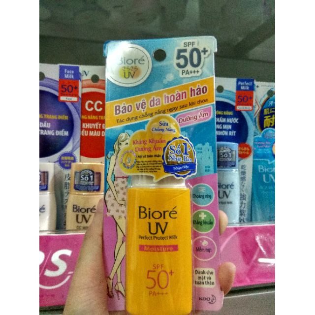 Biore chống nắng khán khuẩn giữ ẩm da mặt