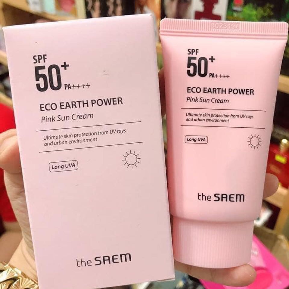 Kem Chống Nắng The Seam Eco Earth Power Pink (SPF 50+/PA)++++