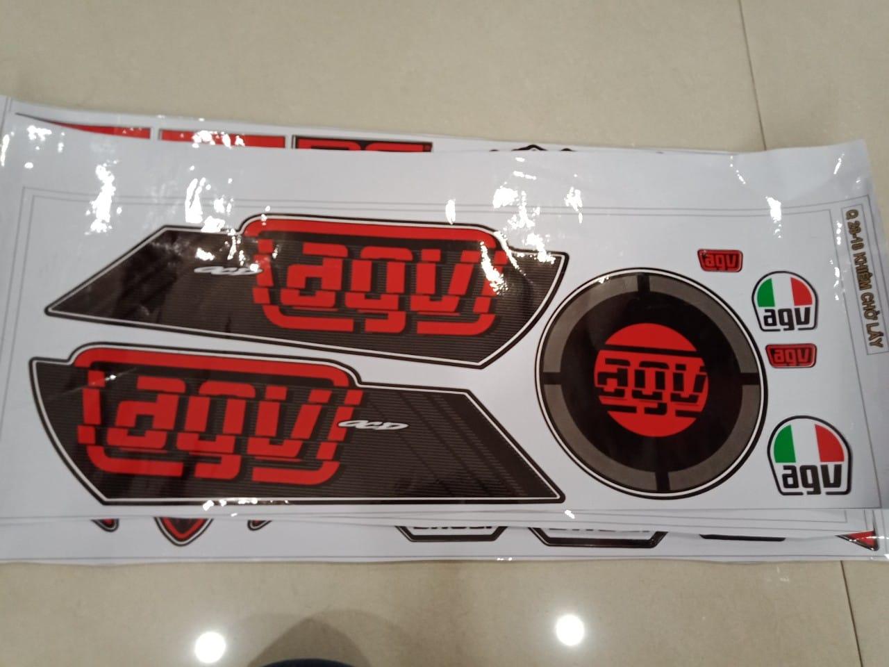 Tem dán nón bảo hiểm đủ loại cực độc