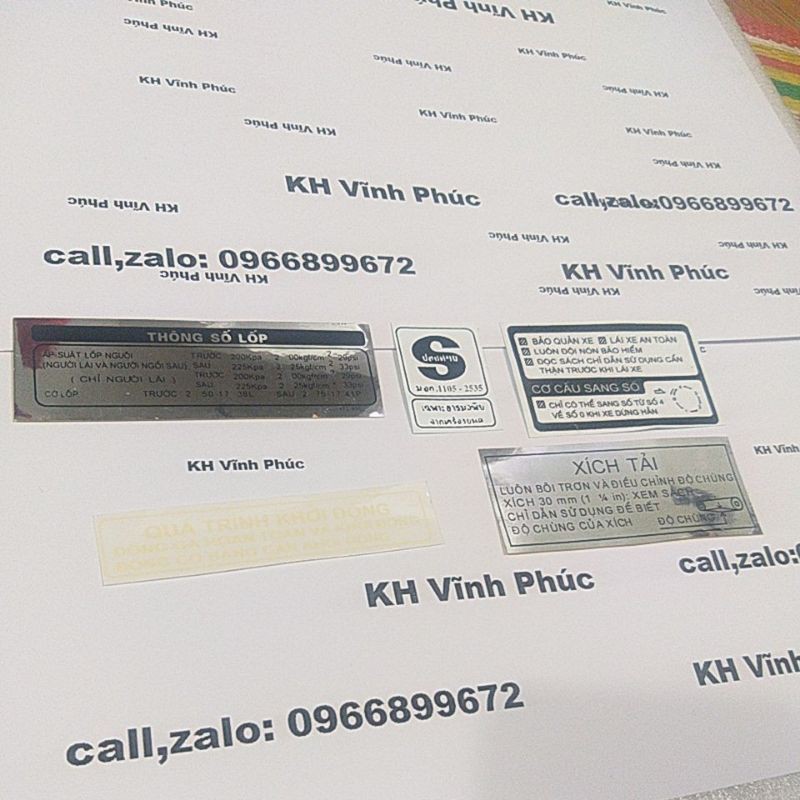 tem thông số dream việt ( Giảm-15%)