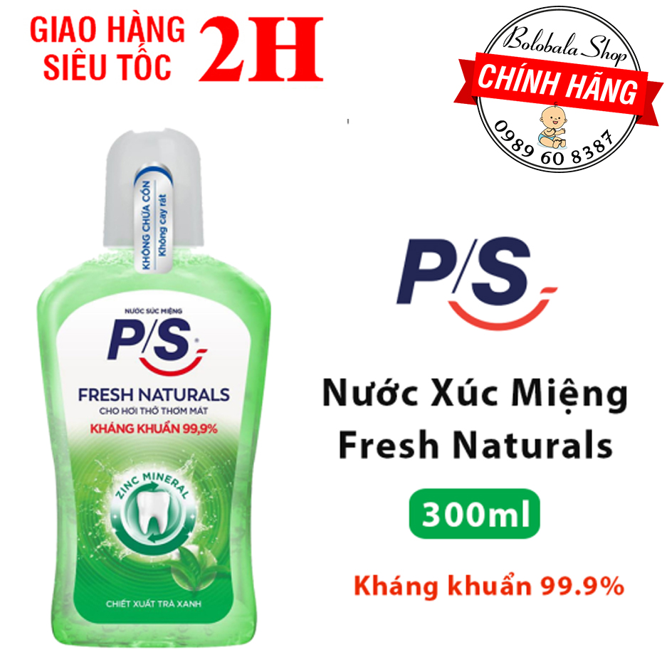 Nước Súc Miệng P/S Fresh Naturals chai 300ml
