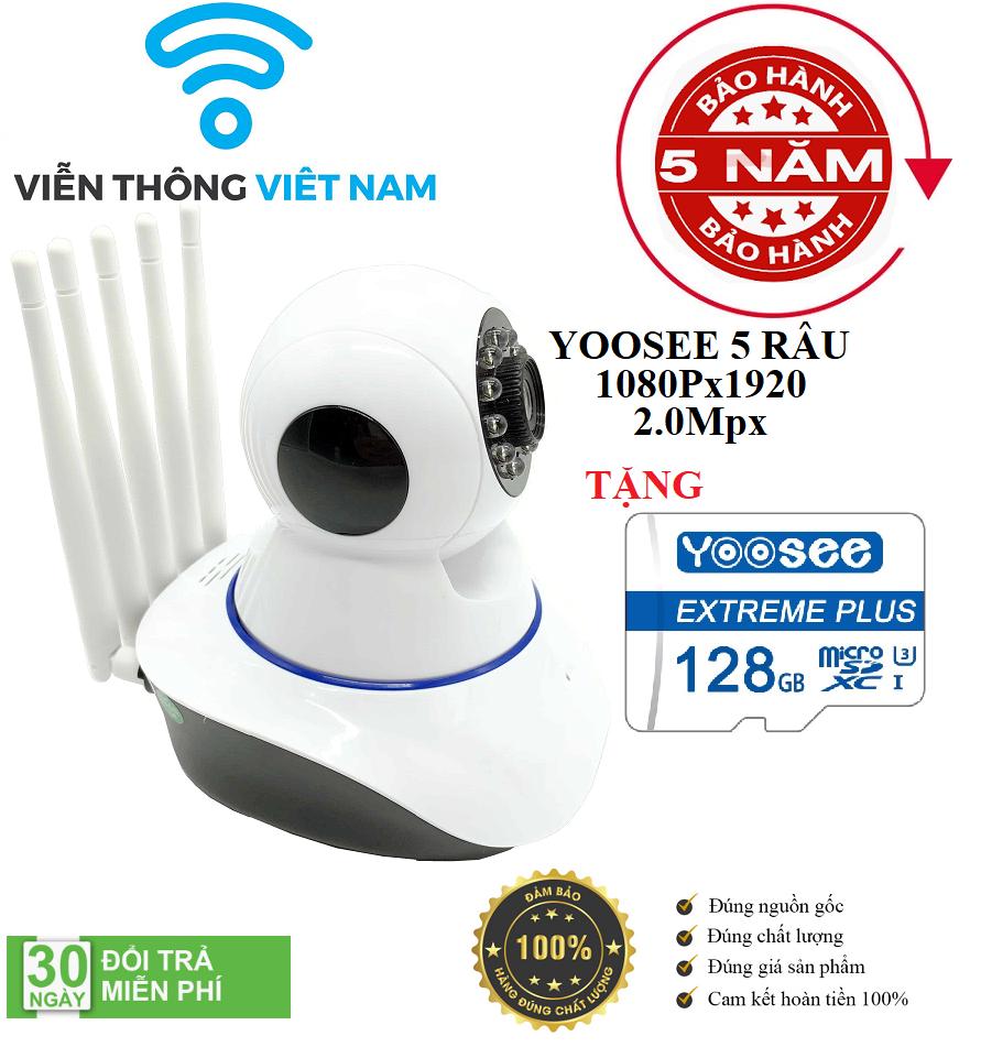 >> BÁO GIÁ (BẢO HÀNH 24 THÁNG, SALE 50%)CAMERA WIFI YOOSEE 2.0MP FULLHD 1920 X 1080,CAMERA WIFI KHÔNG DÂY HỖ TRỢ GHI ÂM, | Shopee Lazada Sendo Tiki mới nhất 84 (Tặng Kèm Thẻ Nhớ 128GB Trị Giá 350k - 1 ĐỔI 1 TRONG 24 Tháng) - CAMERA WIFI - YOOSEE WIFI 5 RÂU SIÊU NÉT 2.0 FULL HD 1920 x 1080P (GIÁ KÈM THẺ 450K VÀ KHÔNG THẺ 325K)