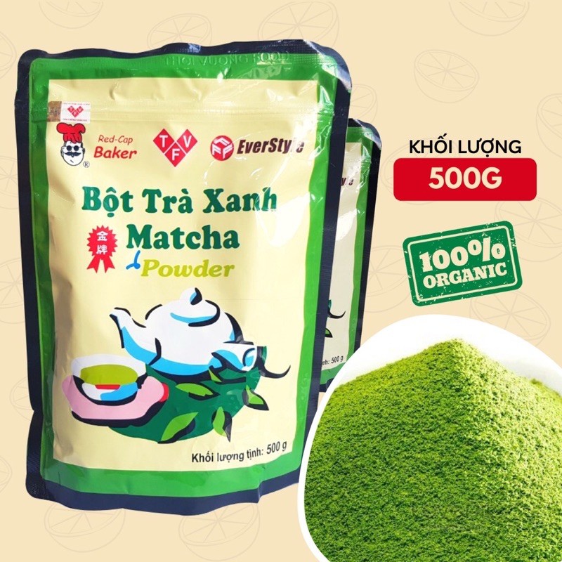 Bột matcha mũ đỏ đài loan 500g