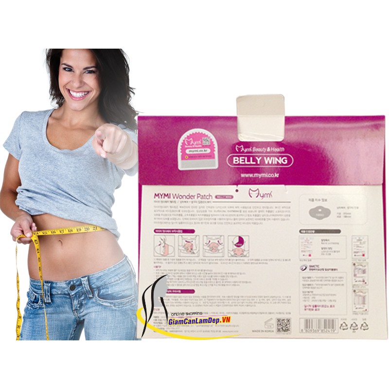 Miếng Dán Giảm Mỡ Bụng- Wonder Patch- 1 Hộp 5 Cái