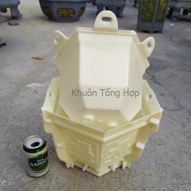 Khuôn chậu lục giác rộng 25cm