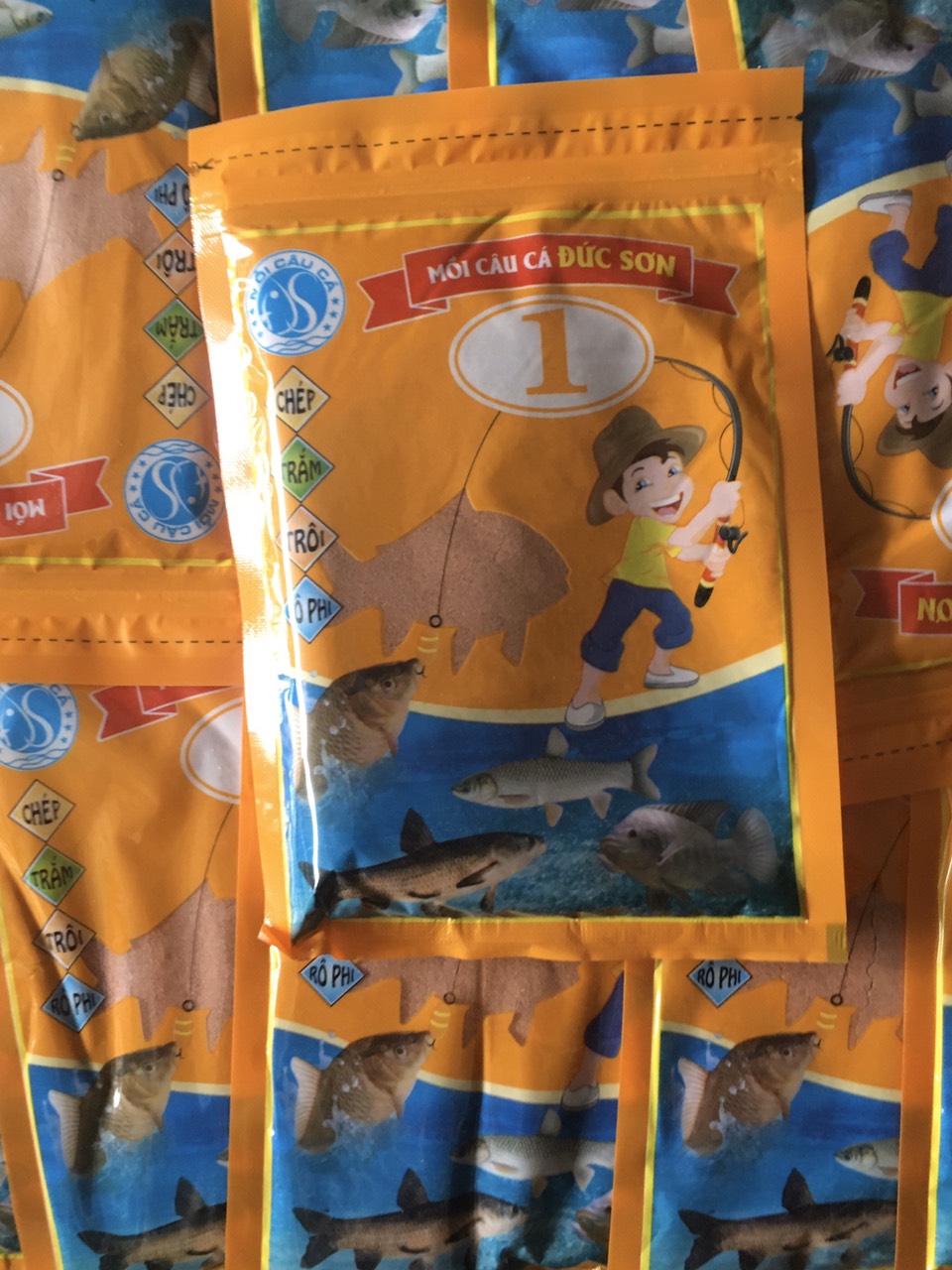 Mồi câu cá Đức Sơn 1, 2, 3, 4