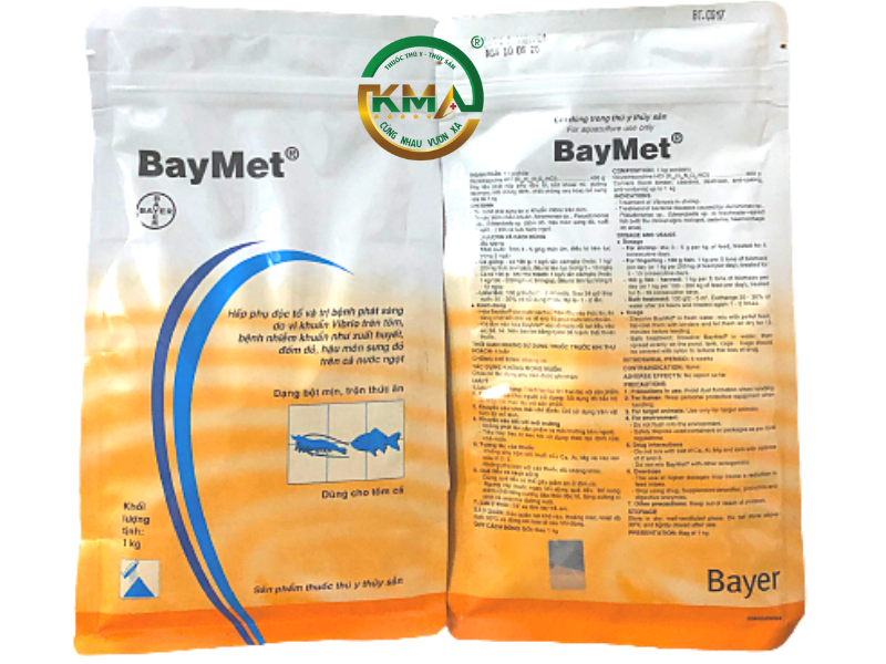 BAYMET  - SẢN PHẨM SỬ DỤNG CHO TÔM, CÁ (GÓI 1KG)