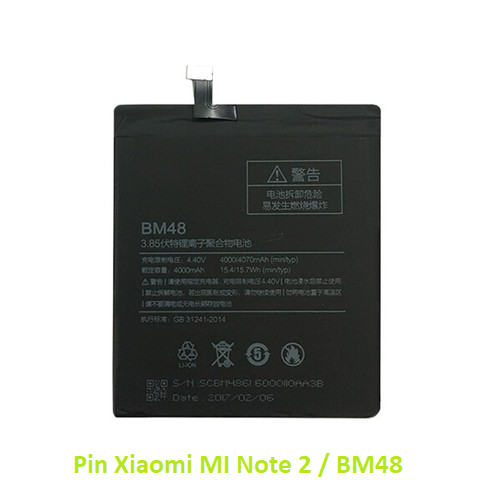 Pin xiaomi mi note 2 / bm48