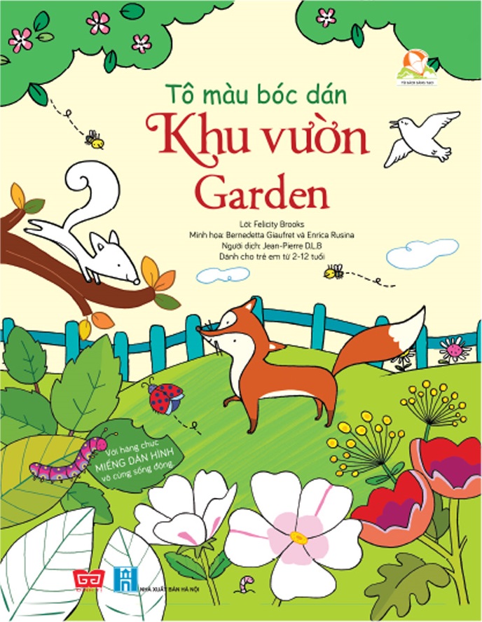 Fahasa - Tô Màu Bóc Dán - Khu Vườn - Garden
