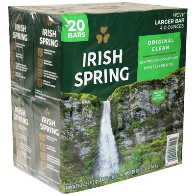 Xà bông cục Irish Spring ( lốc 20 cục ) mẫu mới