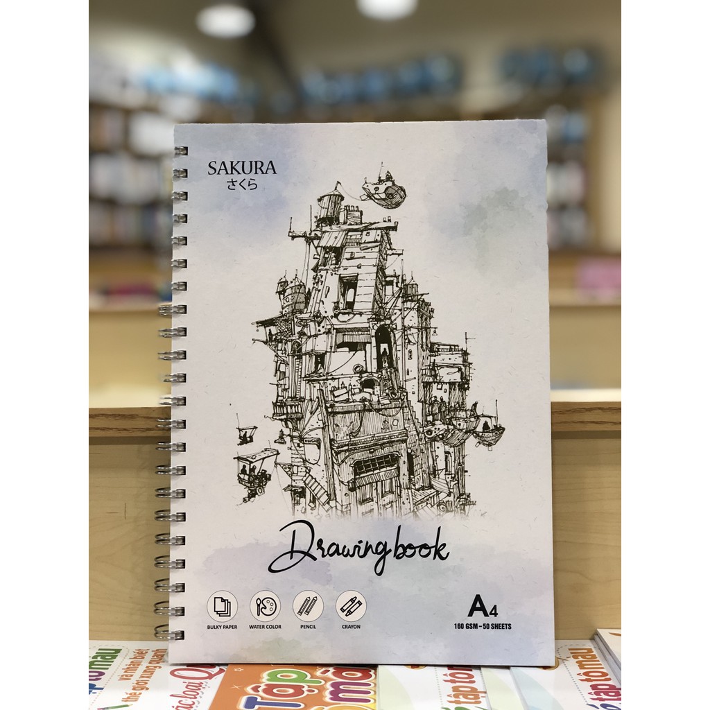 Vở vẽ Sakura khổ A4 50 tờ