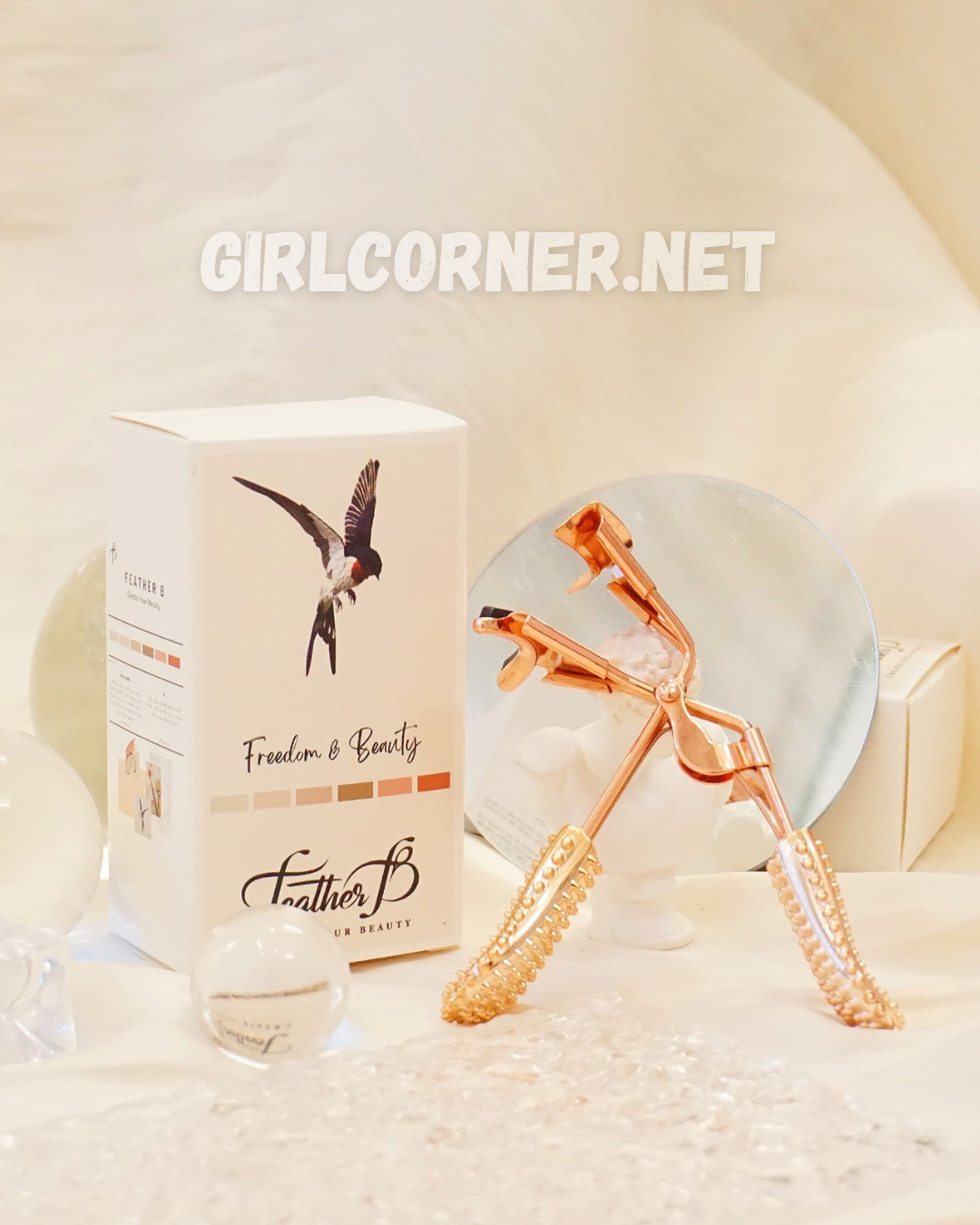 Bấm mi feather b - crystal gold